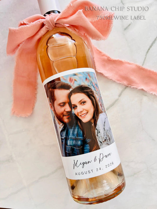 Custom Photo Wine Label