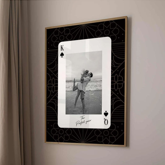 King and Queen Custom Photo Print Couples Wall Art