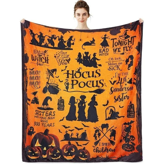 Hocus Pocus Movie Halloween Blanket