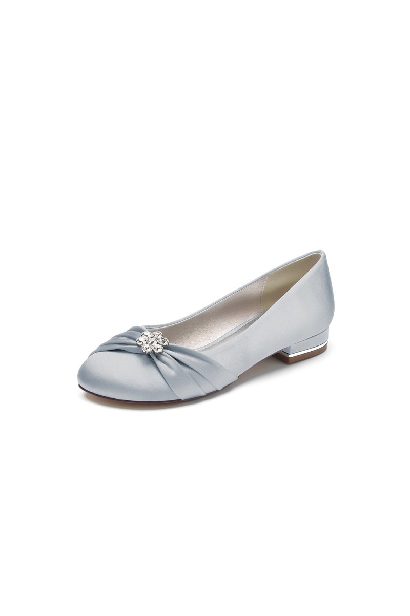 Royal Blue Flats with Rhinestone embellished
