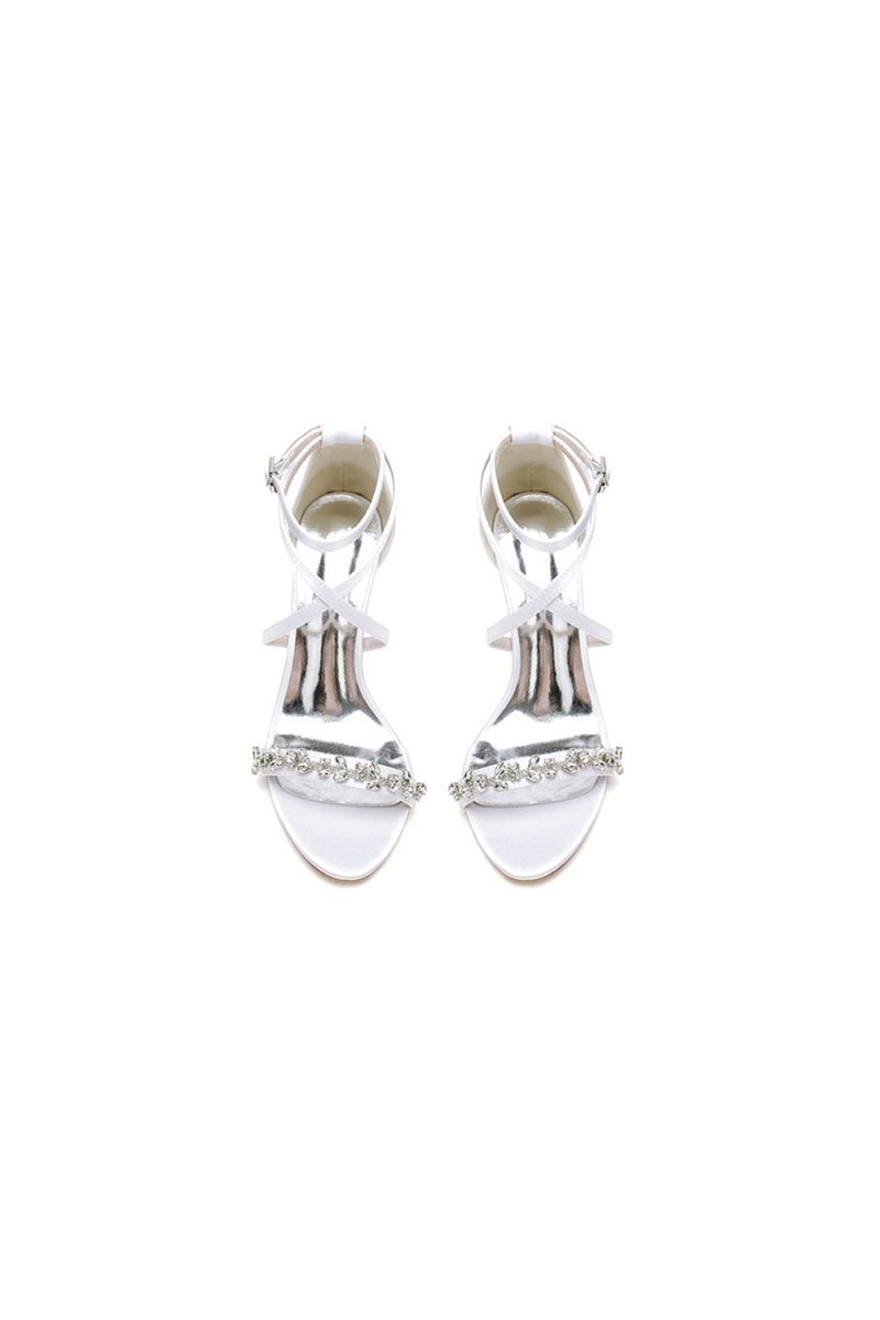 Open Toe Ribborn Tie High Heels Party