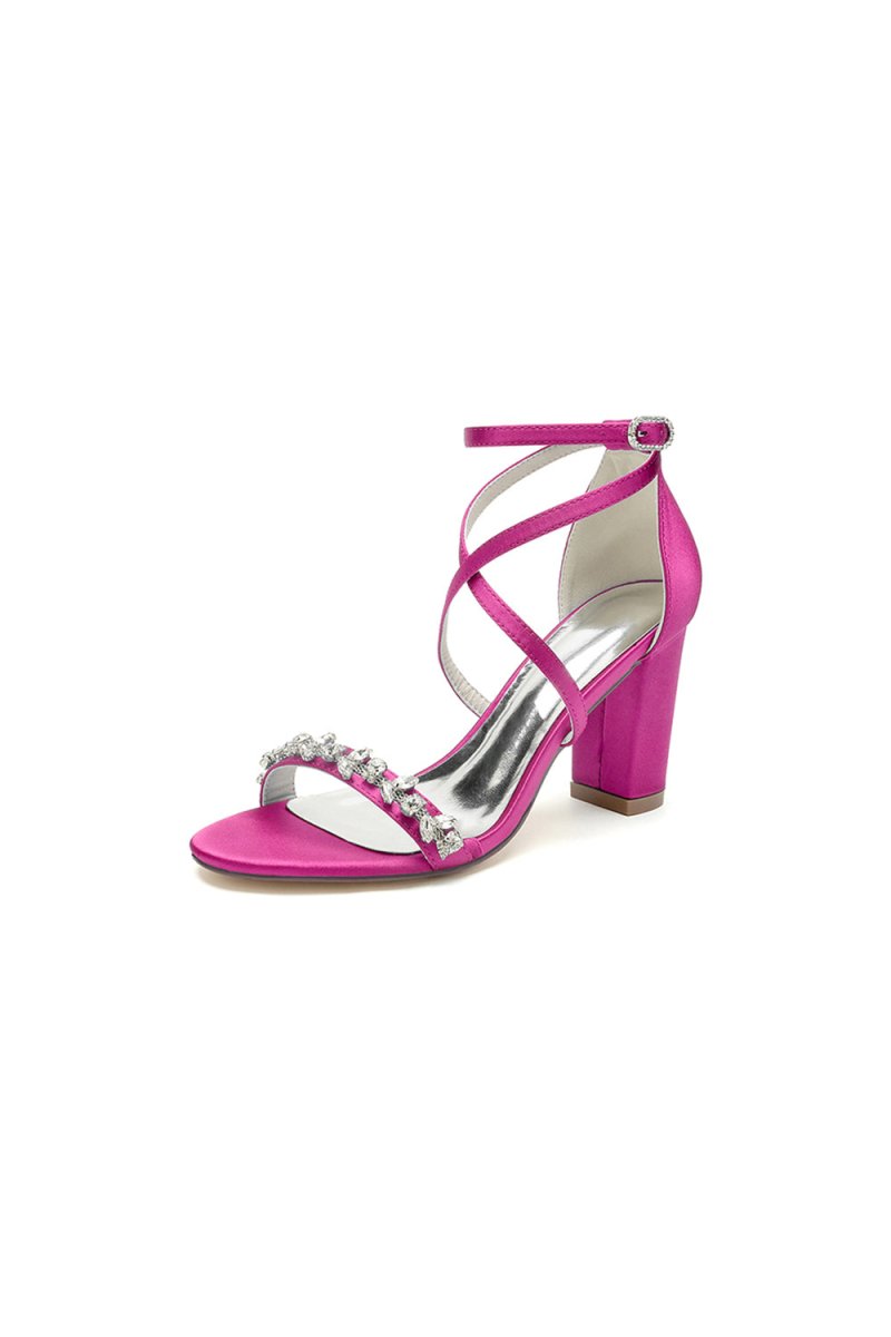 Open Toe Cross Strap High Heels Party