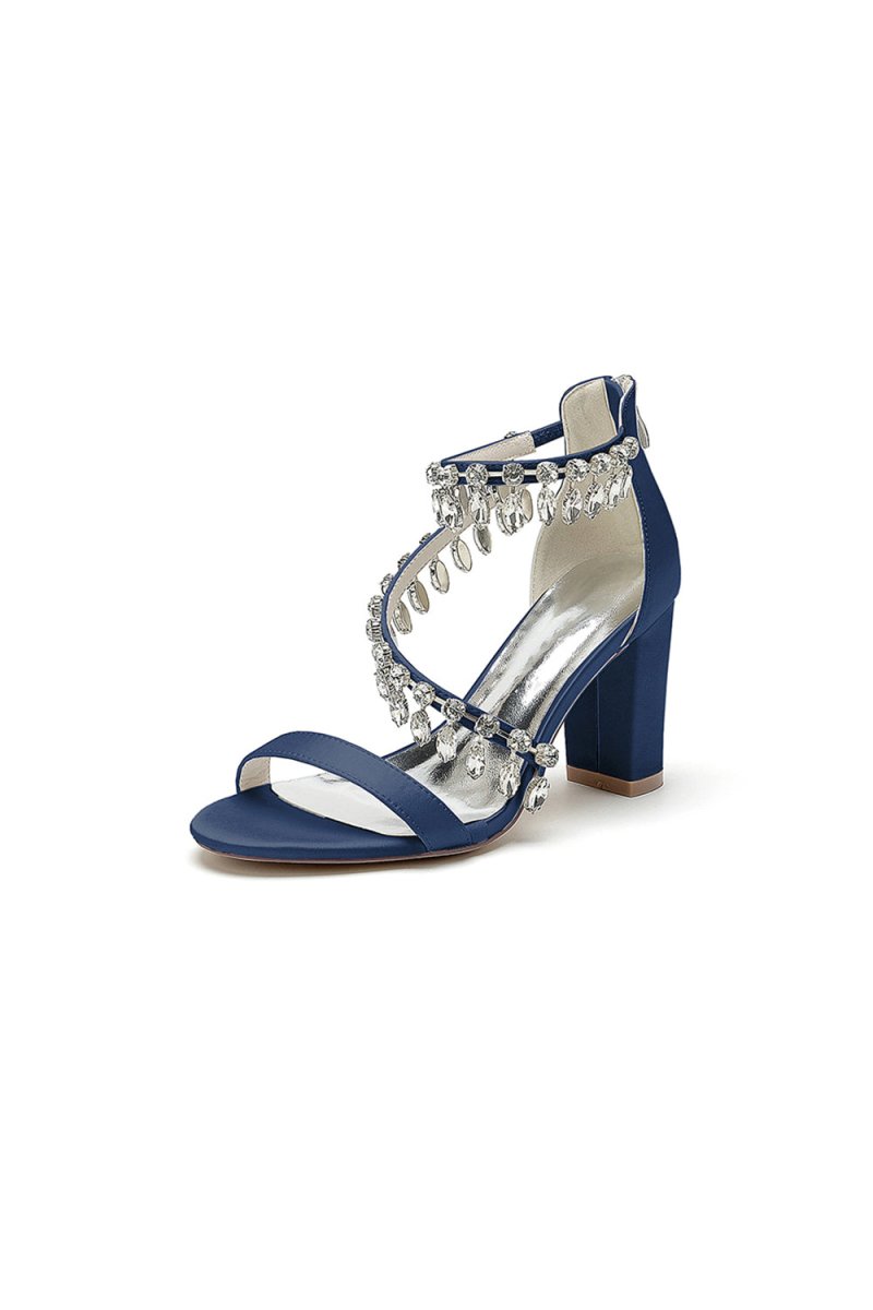 Open Toe Slingback Strap Tassel High Heels