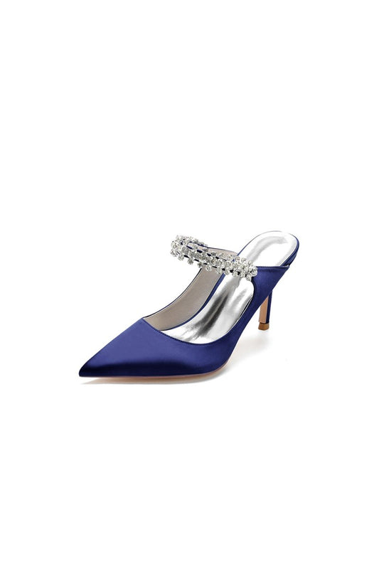 Party Pointed Toe Crystal Strap High Heels