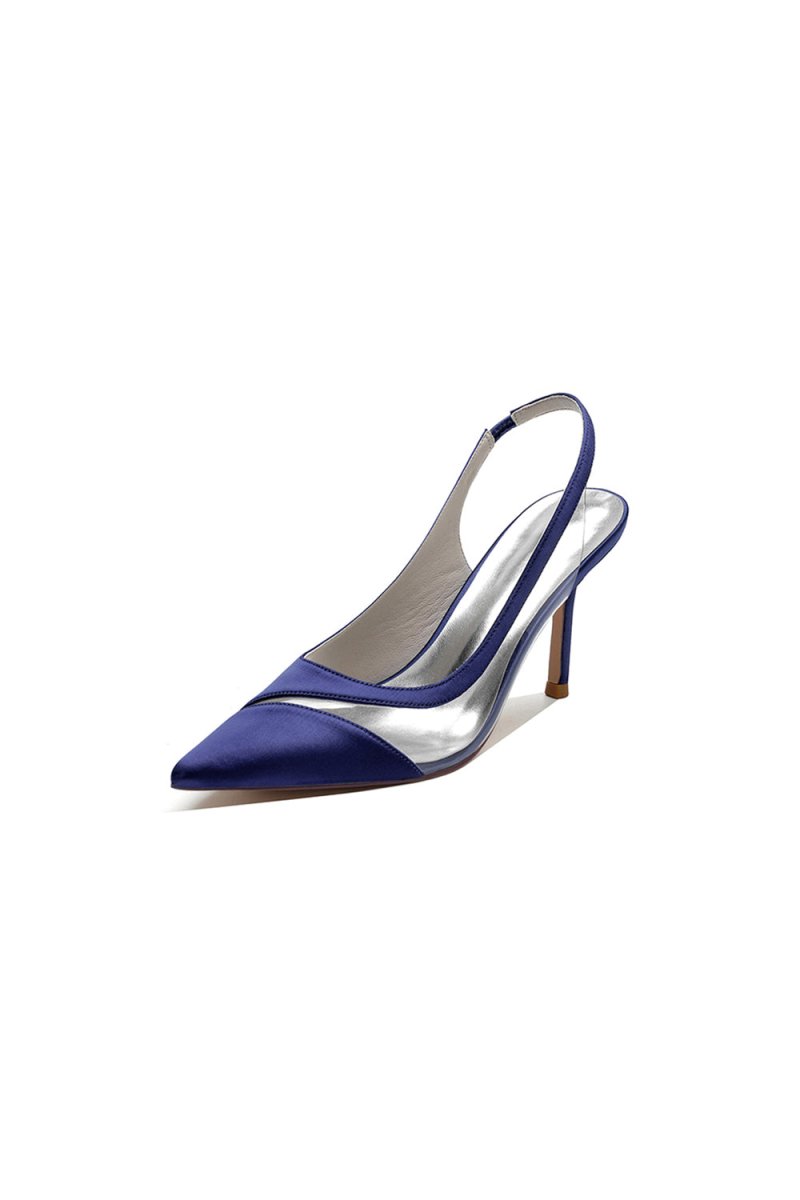 Party Pointed Toe Slingback Strap High Heels