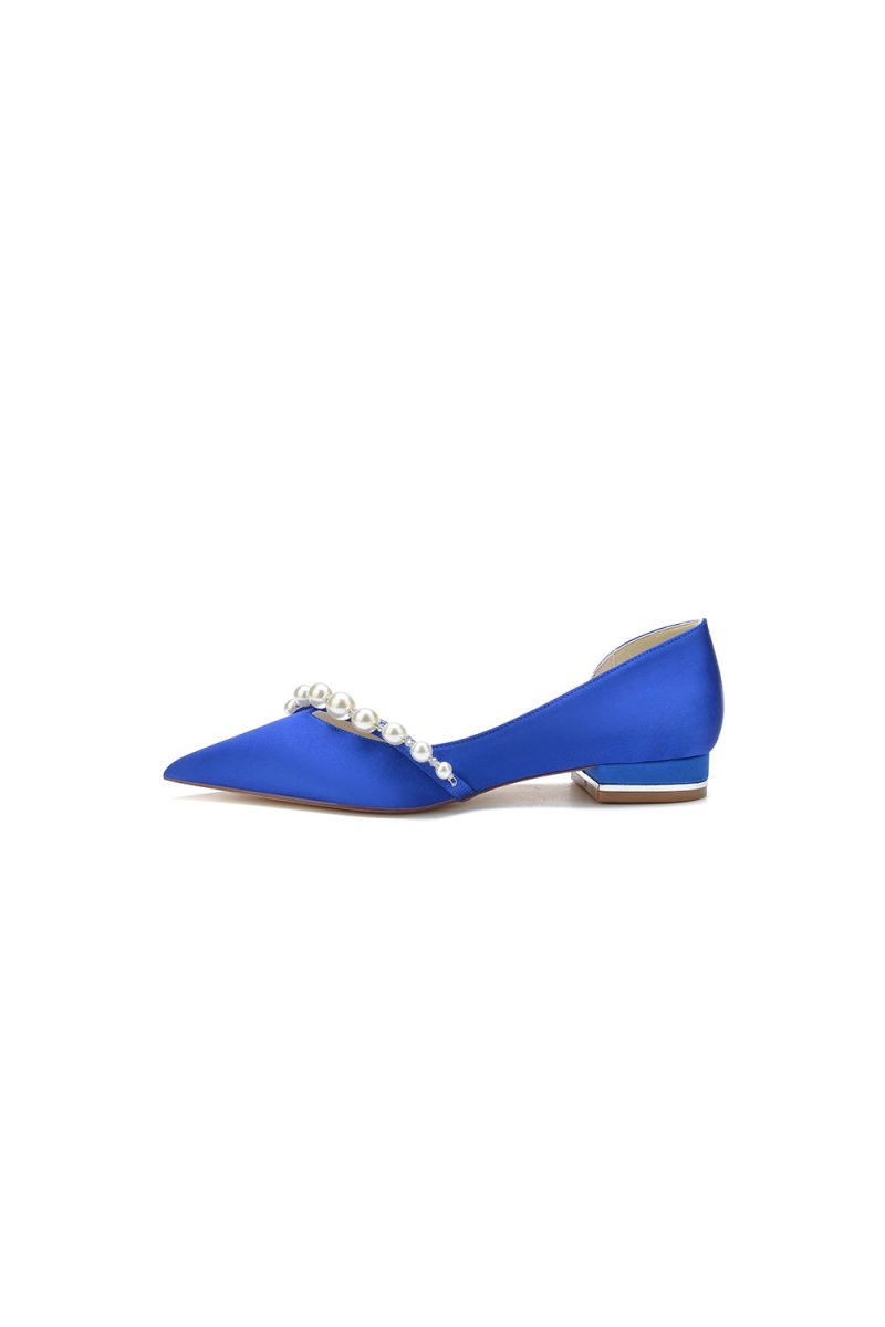 Pearl Pointed Toe Kitten Heels
