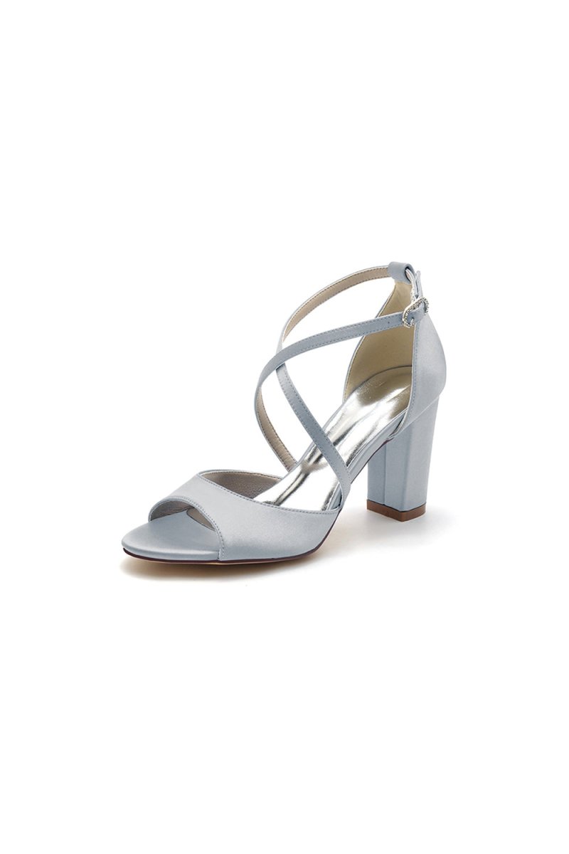Peep Toe Cross Strap High Heels Party Shoes