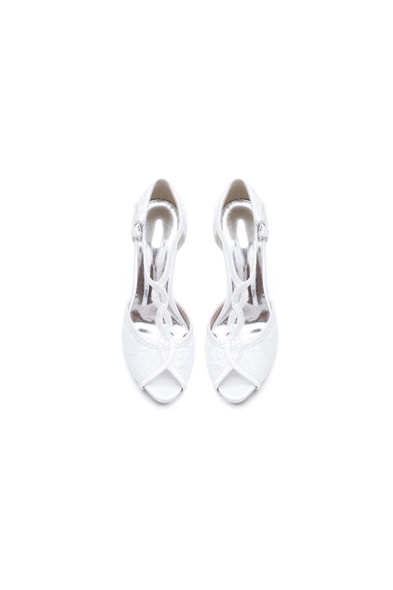 Peep Toe High Heel Shoes Ankle Strap