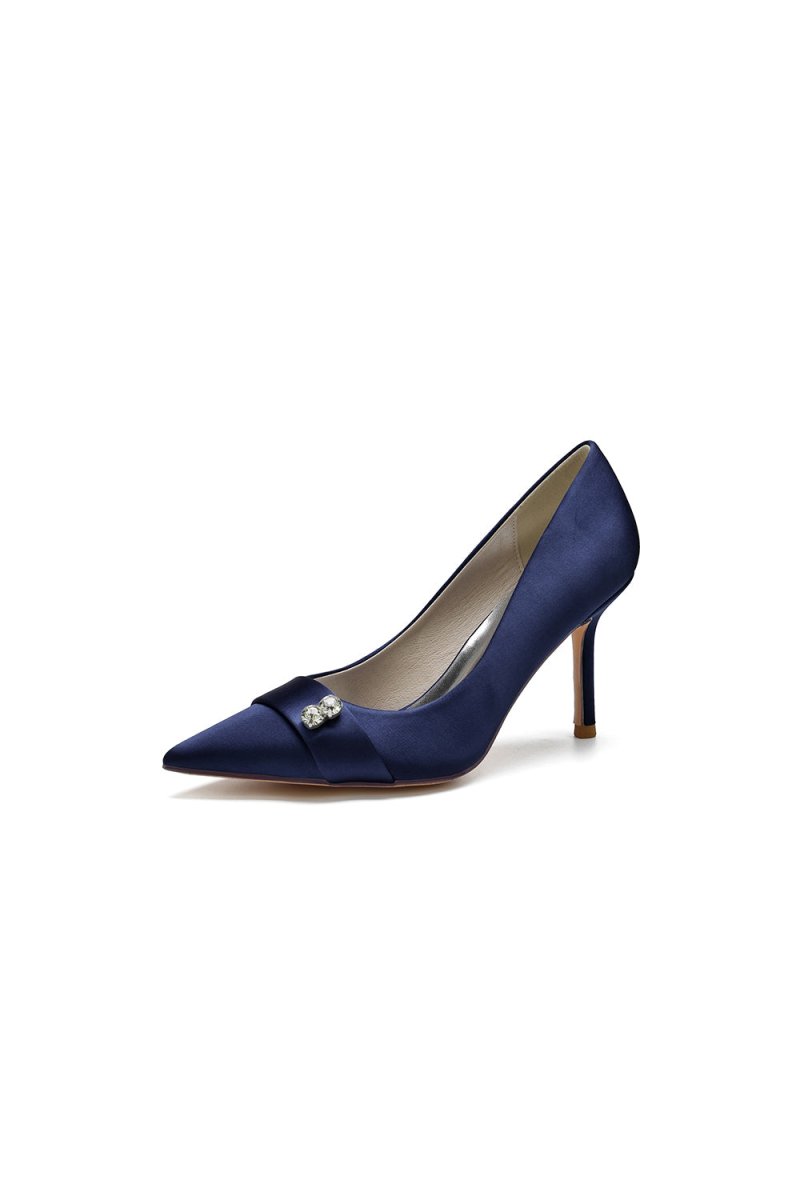 Pointed Toe Crystal High Heels Party Shoes