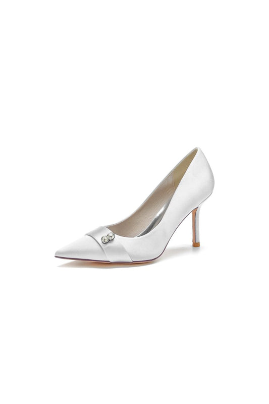Pointed Toe Crystal High Heels Party Shoes