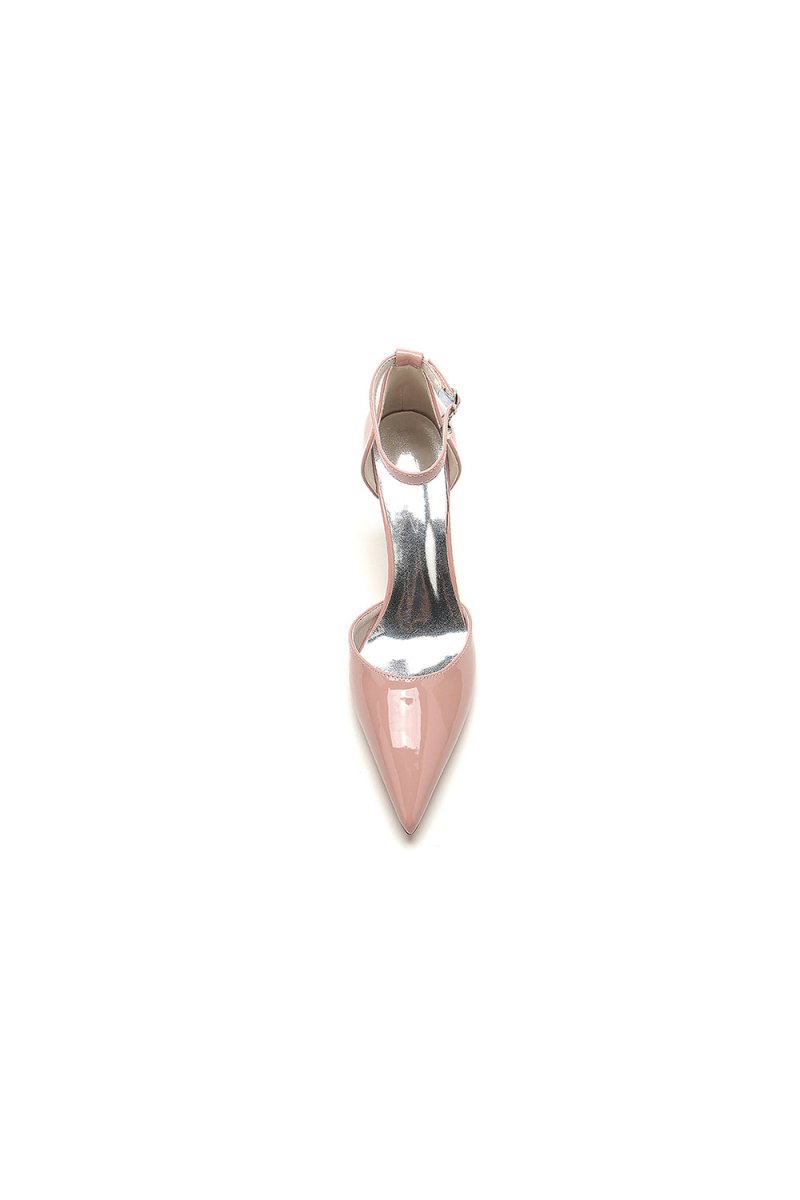 Pointed-Toe High Heels with Ankle Strap