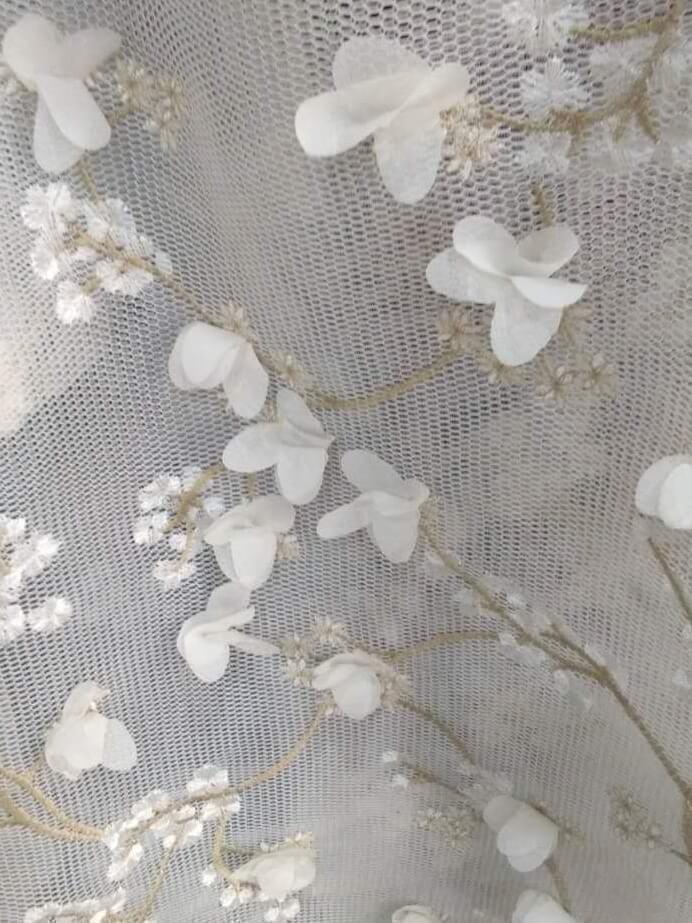 Spaghetti Strap 3D Flower Applique Sky Blue Prom Dresses Ball Gowns