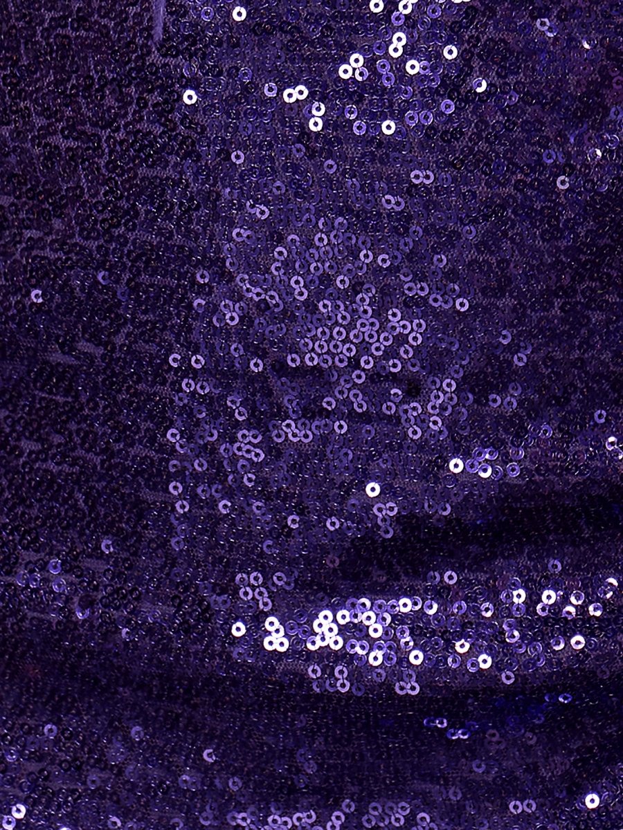 Two-Piece Feathered Bodice Purple Cocktail Dress