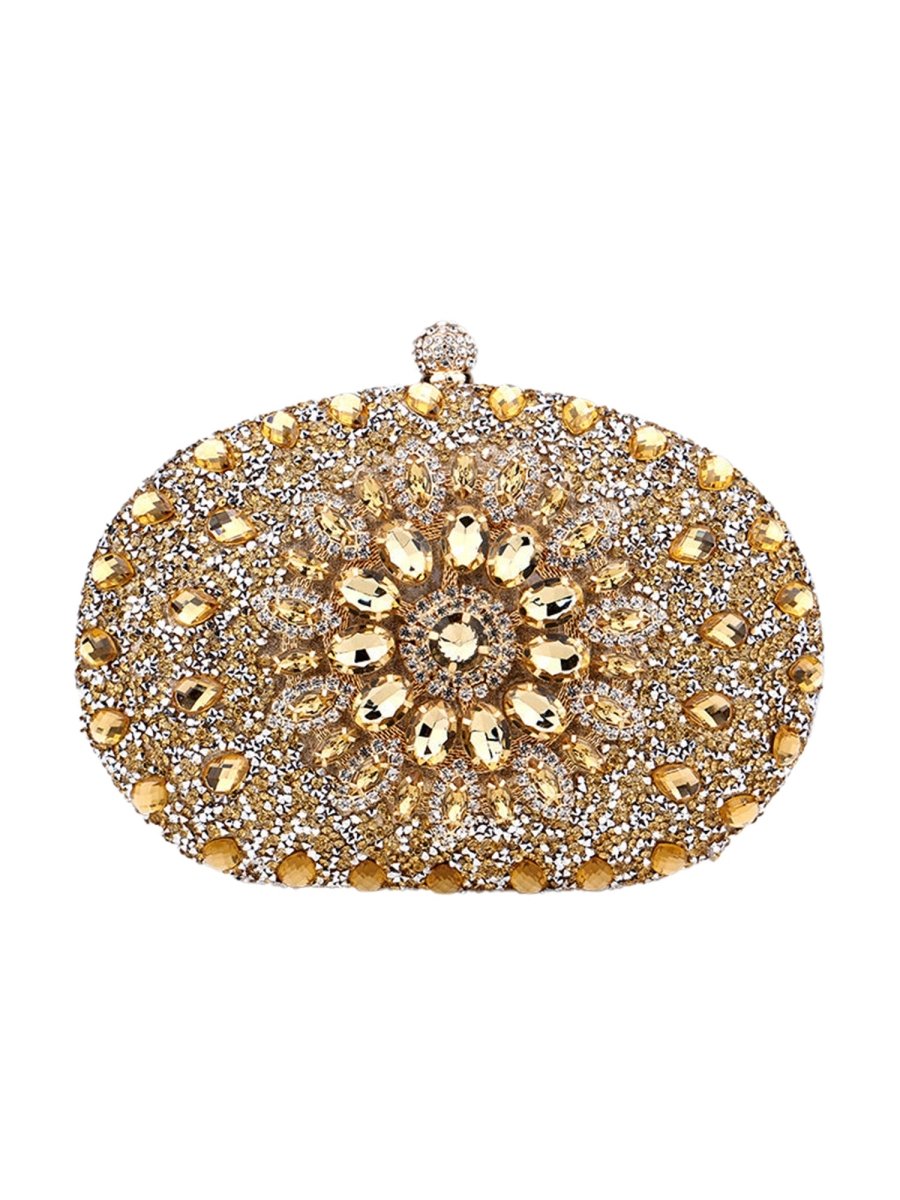 Women’s All Over Crystals Sparkly Evening Clutch Bags
