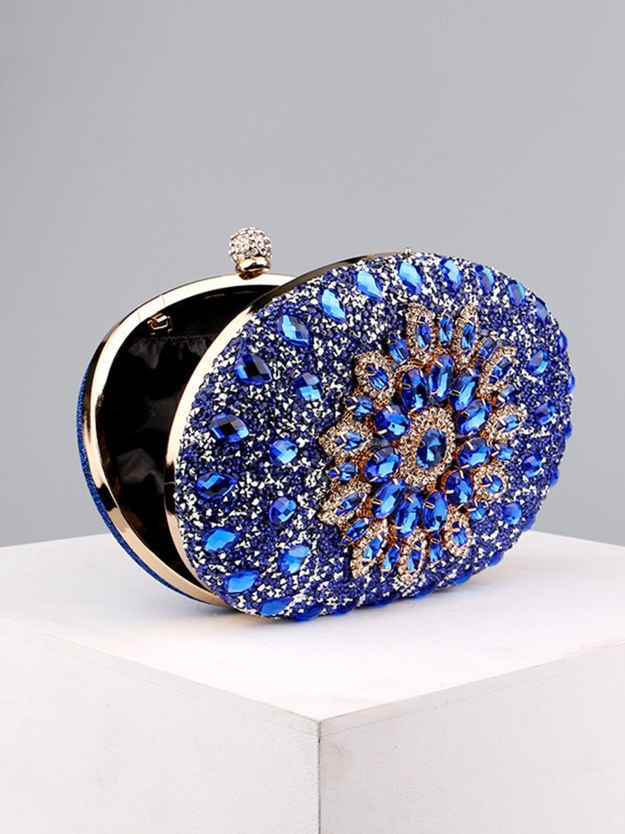 Women’s All Over Crystals Sparkly Evening Clutch Bags
