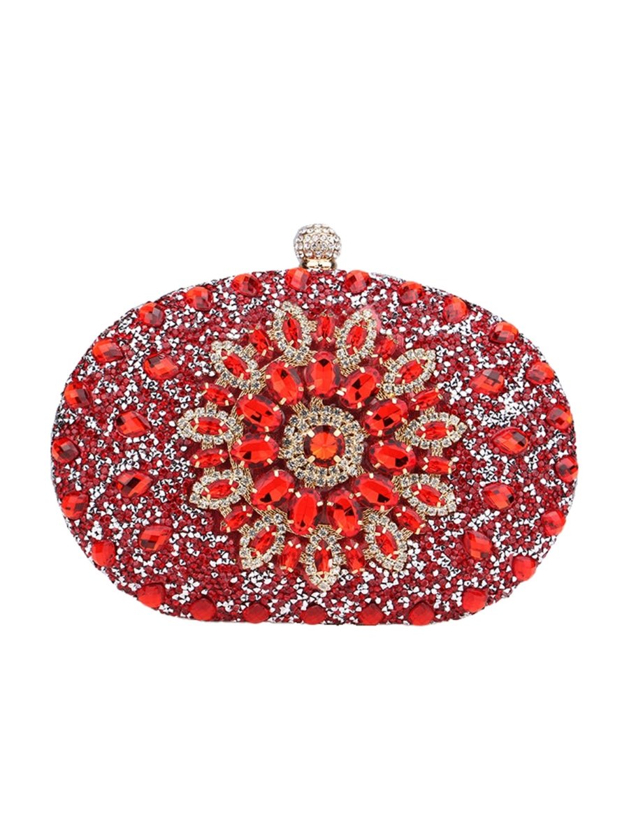 Women’s All Over Crystals Sparkly Evening Clutch Bags