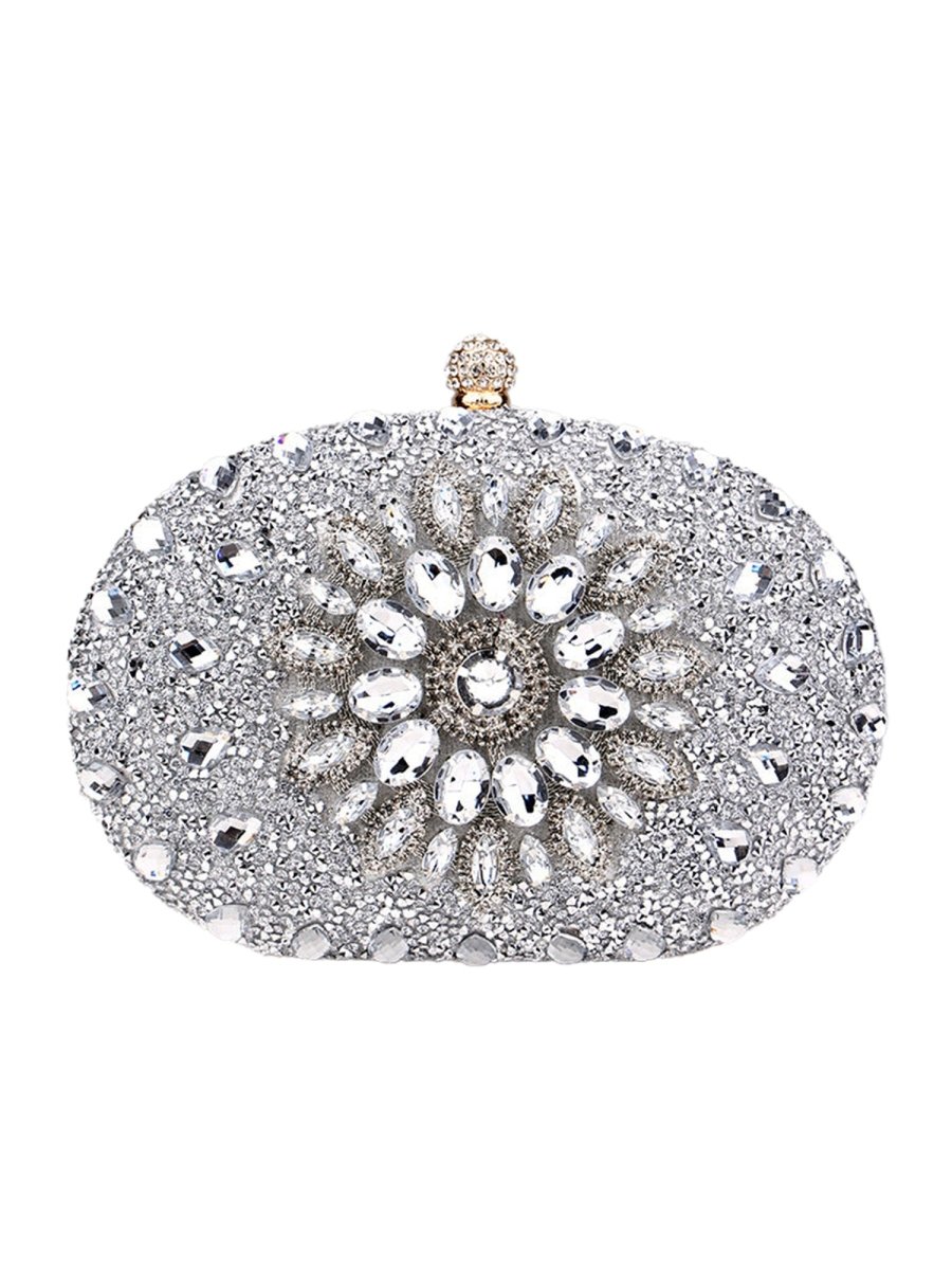 Women’s All Over Crystals Sparkly Evening Clutch Bags
