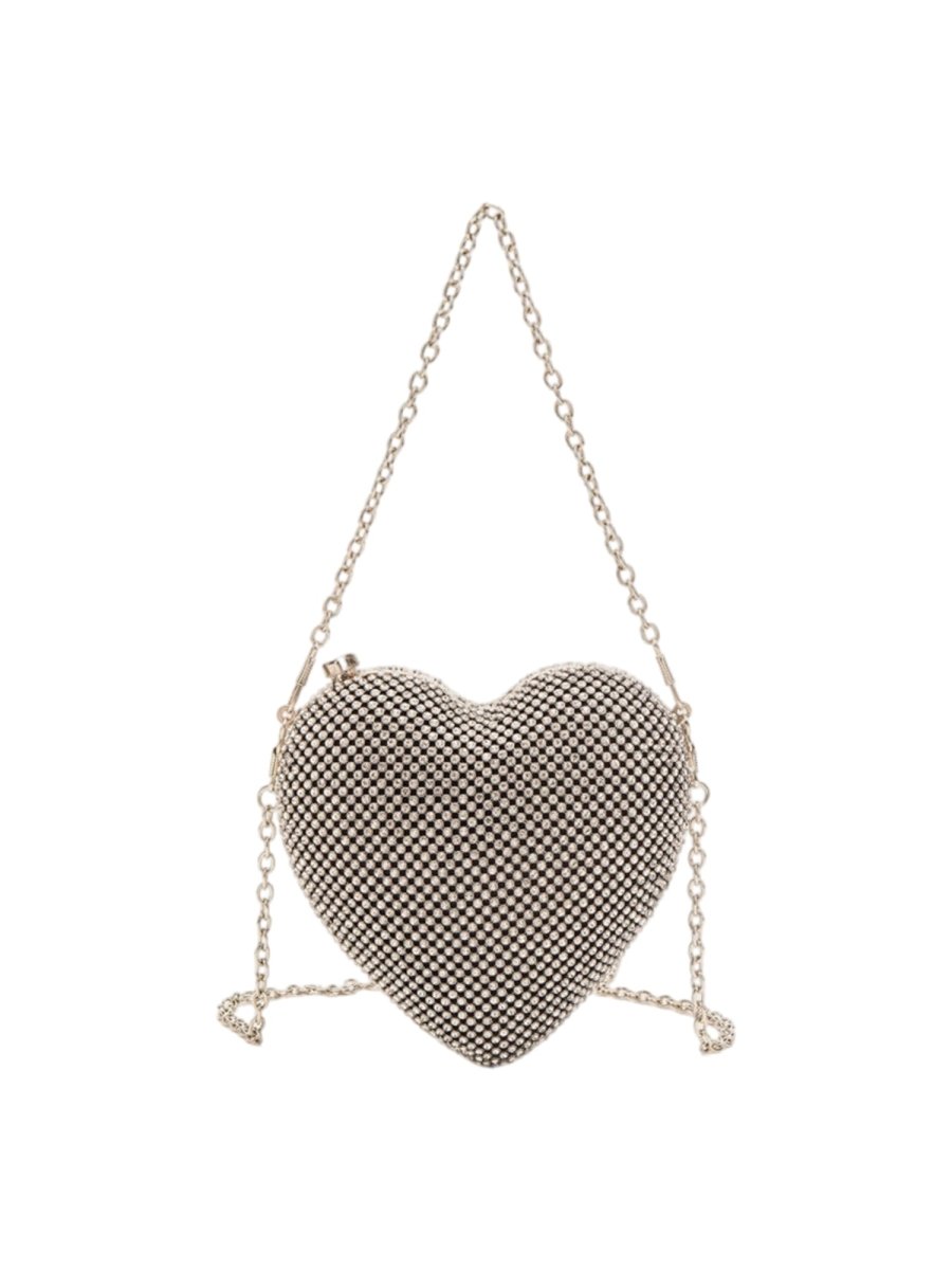 Women’s Heart Shape Evening Clutch Bag