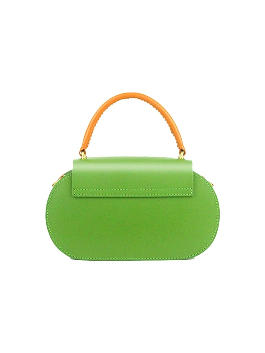 Women’s Mini Flap Genuine Leather Clutch Bags with Crossbody Strap